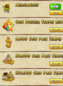 Bullcrap microtransactions in Temple Run 2